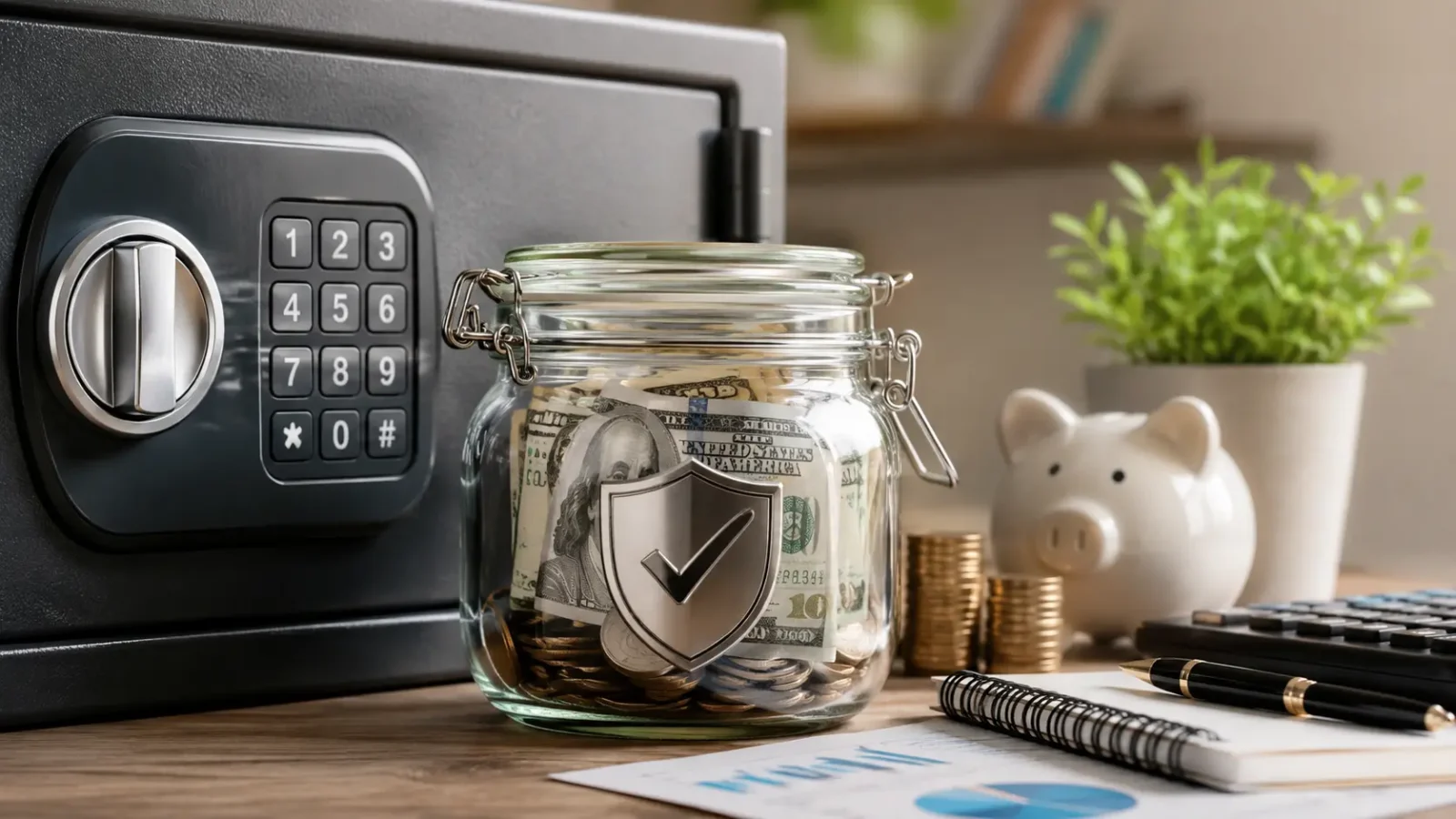 Safest place to keep emergency fund savings in a jar with high yield interest growth