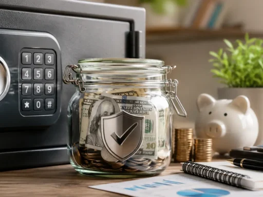 Safest place to keep emergency fund savings in a jar with high yield interest growth
