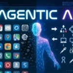Agentic AI concept illustration showing autonomous digital task management