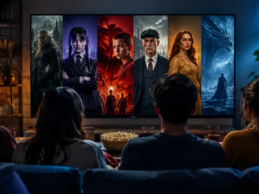 Most anticipated Netflix shows poster collage
