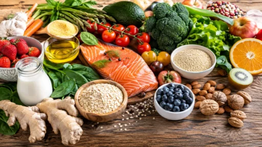 Best foods for a healthy lifestyle including fresh vegetables fruits and whole grains