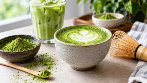 Learn how to make matcha at home with hot water and powder