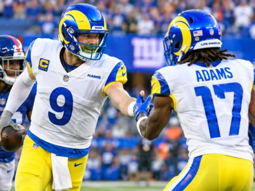 Rams vs. Giants takeaways key players Matthew Stafford and Davante Adams during the game