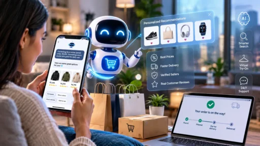 AI Shopping Agents in 2026 helping user compare and purchase products online