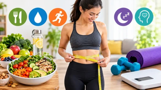 Practical tips to lose weight safely through balanced diet and daily exercise