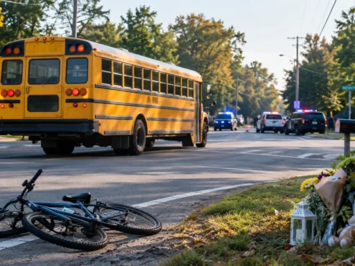 North Stonington school bus crash investigation scene